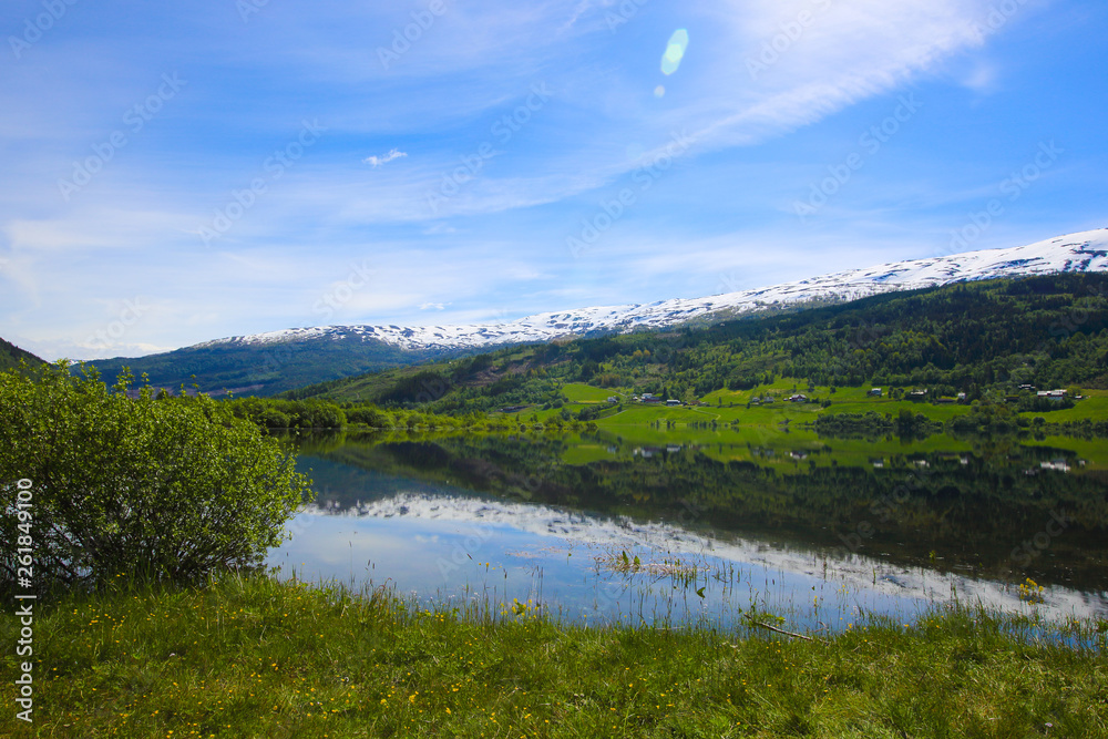 Lake landscape in Norway