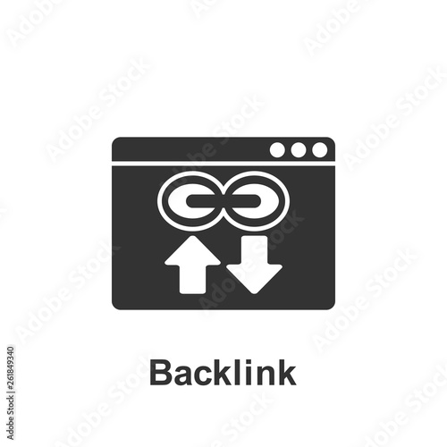 Online marketing, backlink icon. Element of online marketing icon. Premium quality graphic design icon. Signs and symbols collection icon for websites, web design