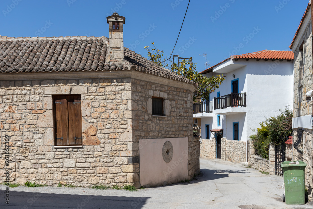 Old Houses in the historical town of Afytos, Kassandra, Chalkidiki, Central Macedonia, Greece Old Houses in the historical town of Afytos, Kassandra, Chalkidiki, Central Macedonia, Greece