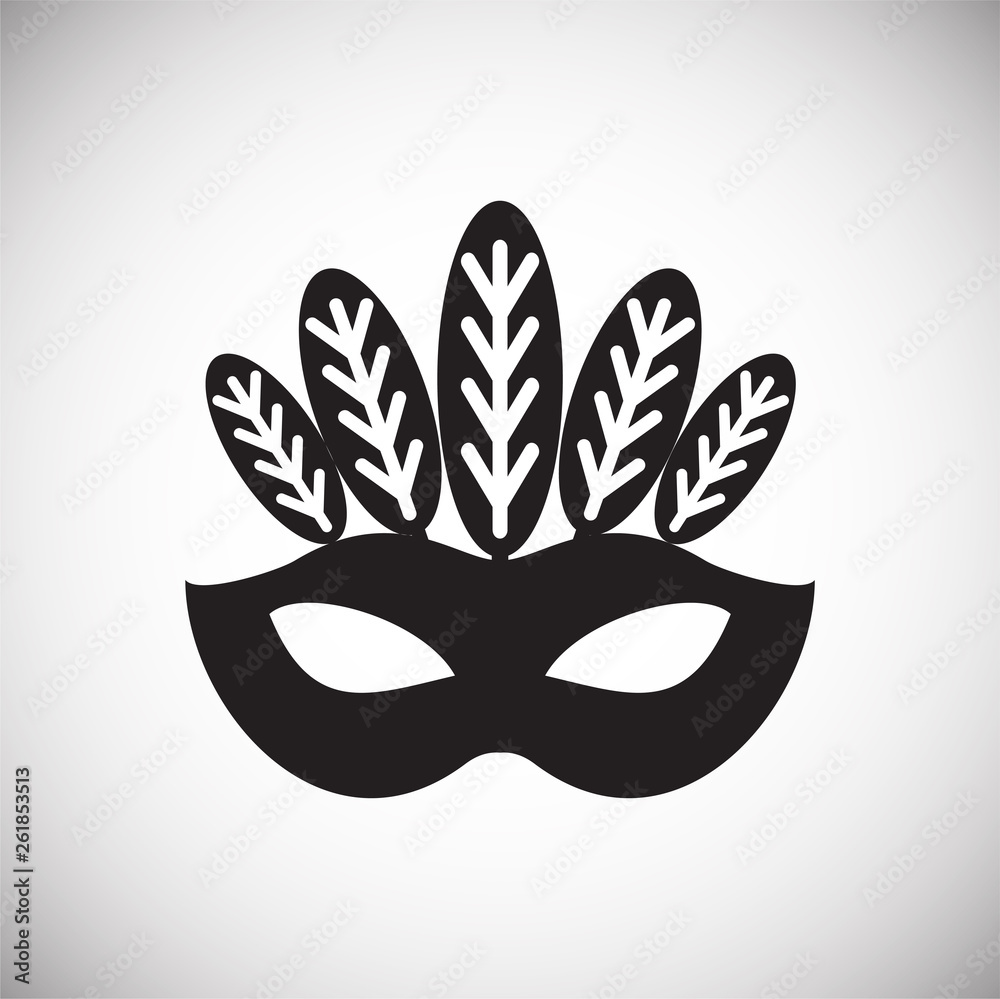 Masks icon on background for graphic and web design. Simple vector sign. Internet concept symbol for website button or mobile app. Masks icon on background for graphic and web design. Simple vector sign. Internet concept symbol for website button or mobile app.