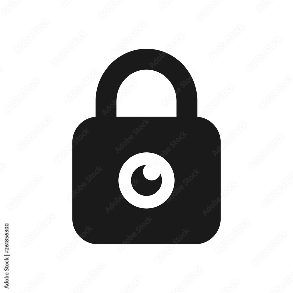 Lock vector icon. Padlock icon. Security and privacy symbol for website, app and UI design Lock vector icon. Padlock icon. Security and privacy symbol for website, app and UI design