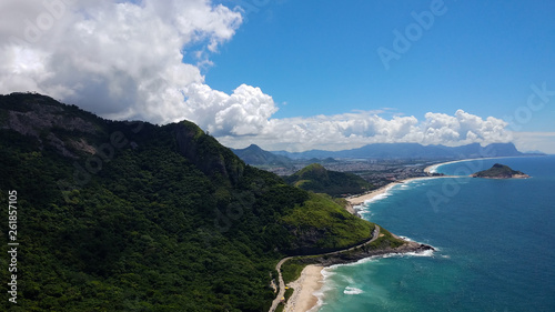 Aerial beach view