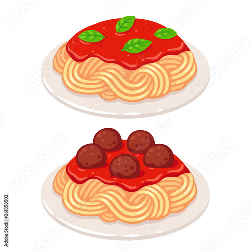 Tomato sauce spaghetti