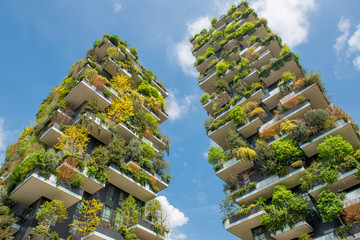 Keuken achterwand Milaan Verticaal bos torens in Milaan  © pierluigipalazzi