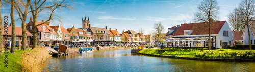 Historic town of Sluis  Zeelandic Flanders region  Netherlands