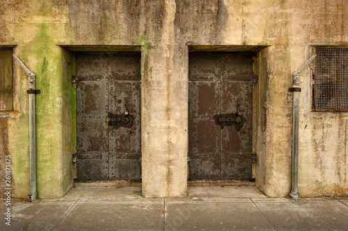 old armory doors