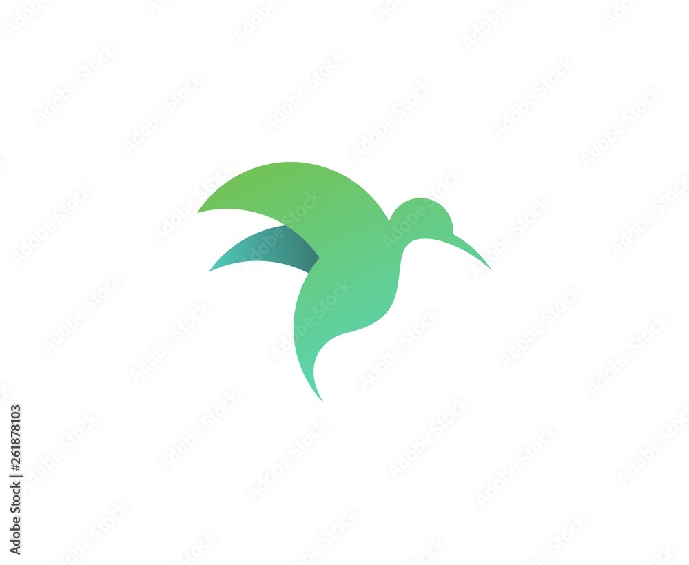 Naklejka premium Bird logo