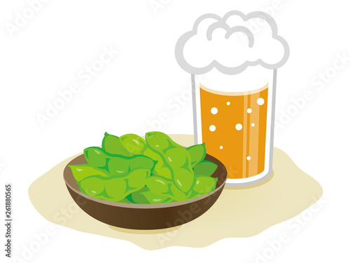 ビールと枝豆