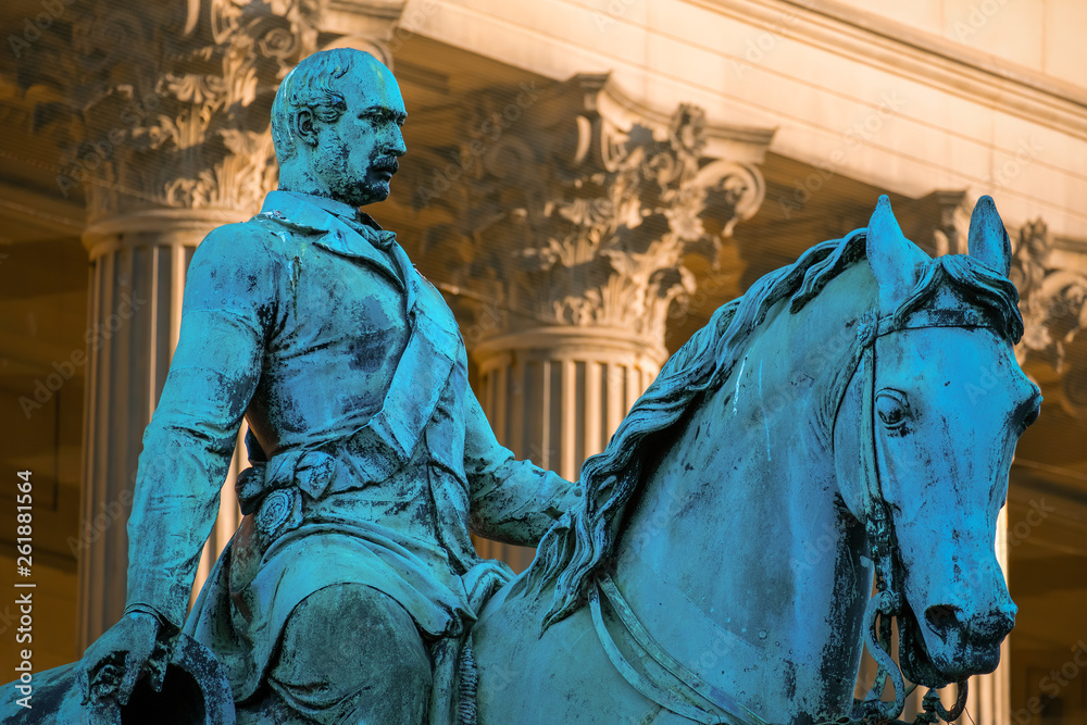 Prince Albert Statue at St George's Hall in Liverpool, UK Prince Albert Statue at St George's Hall in Liverpool, UK