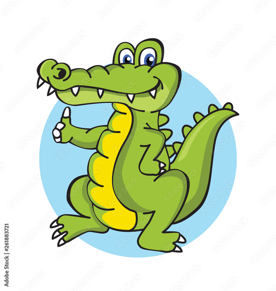 Naklejka premium crocodile thump ups