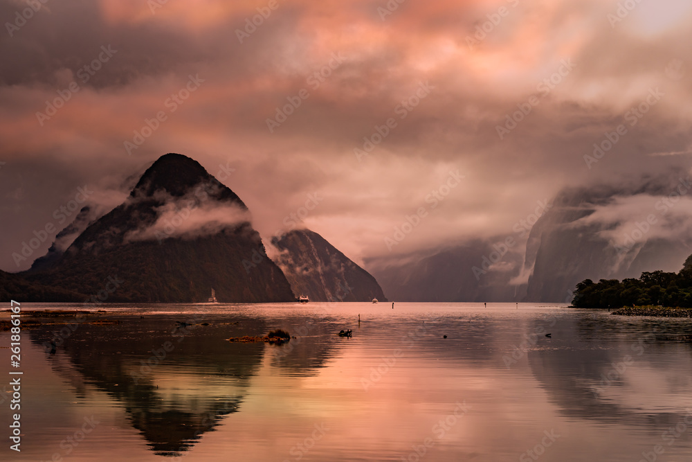 stunning colours and reflections of Milford Sound