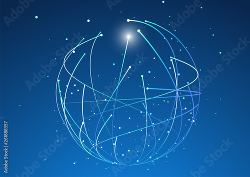 Three-dimensional abstract planet,meaning globalization, internationalization	
