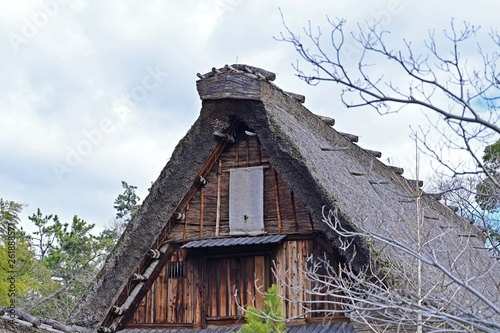 茅葺き屋根の古い日本家屋 © Scott Mirror