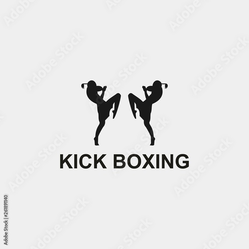 kickboxing logo template
