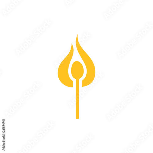 Matches flame logo template