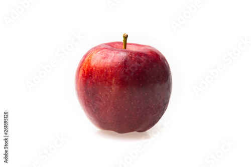 red apple isolated on white...