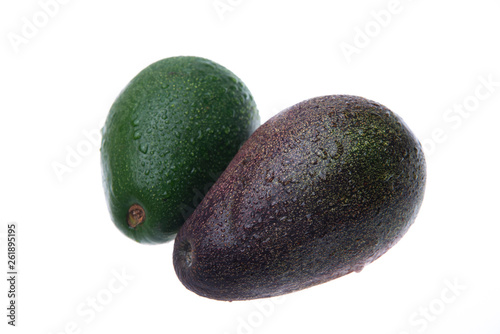 Avocado isolated on white b...