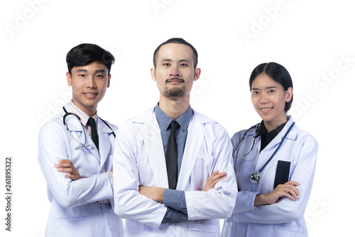 Asian Male and Female docto...