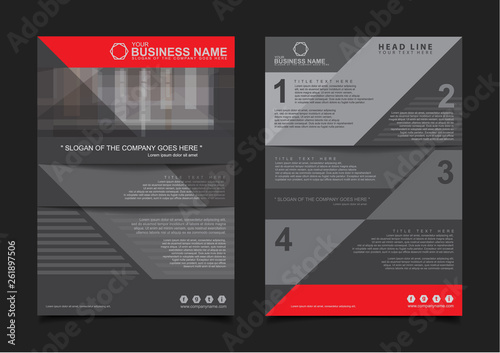 Annual report Brochure design template vector. Business Flyers infographic magazine poster. Abstract layout template ,Book Cover presentation portfolio.