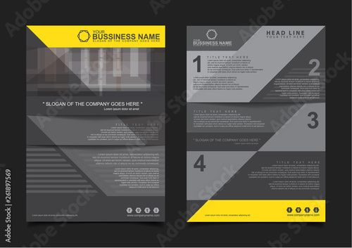 Annual report Brochure design template vector. Business Flyers infographic magazine poster. Abstract layout template ,Book Cover presentation portfolio.