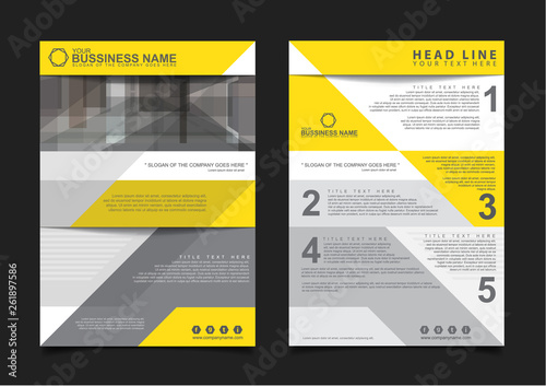 Annual report Brochure design template vector. Business Flyers infographic magazine poster. Abstract layout template ,Book Cover presentation portfolio.