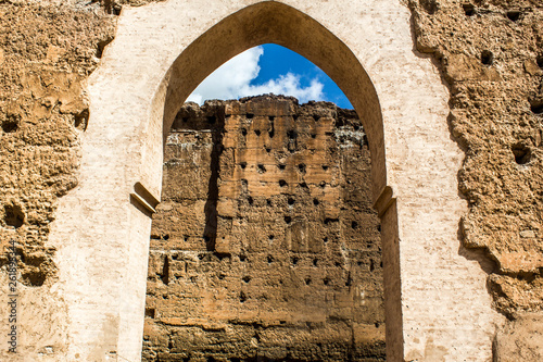 tourism, morocco, africa, palace, travel, african, marrakesh, architecture, building, moroccan, marrakech, berber, old, medina, fortress, badi, arab, wall, adventure, sultan, middle east, north africa photo