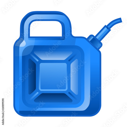 Fuel jerrycan icon. Canister for gasoline. Car oil vector sign