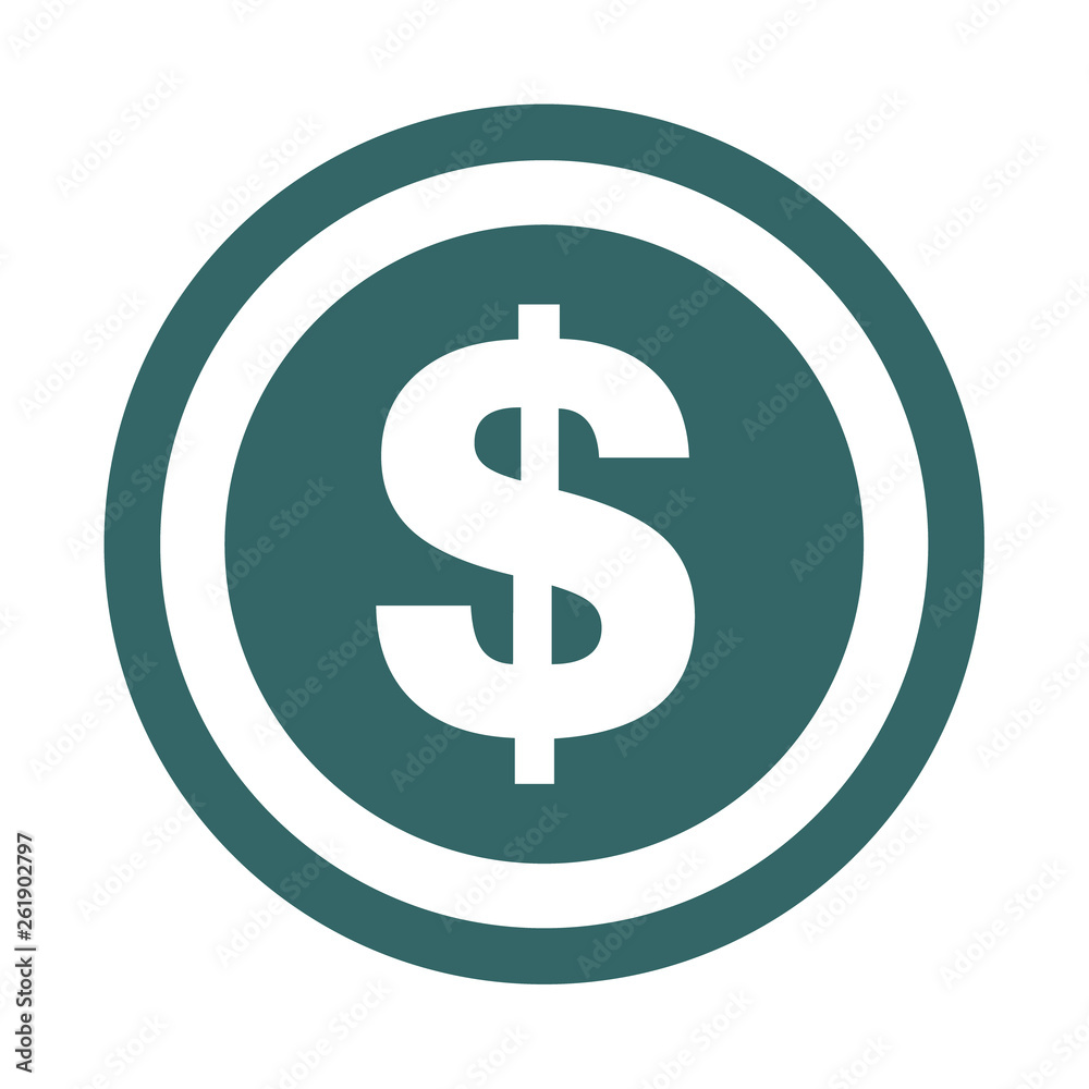 Modern dollar sign vector. Money symbol isolated on white background Modern dollar sign vector. Money symbol isolated on white background