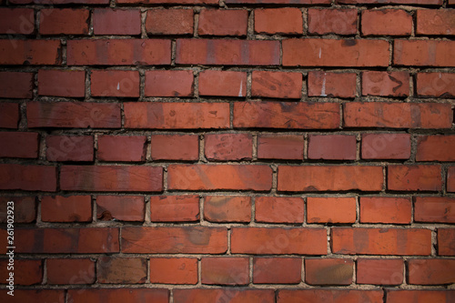 red brick wall