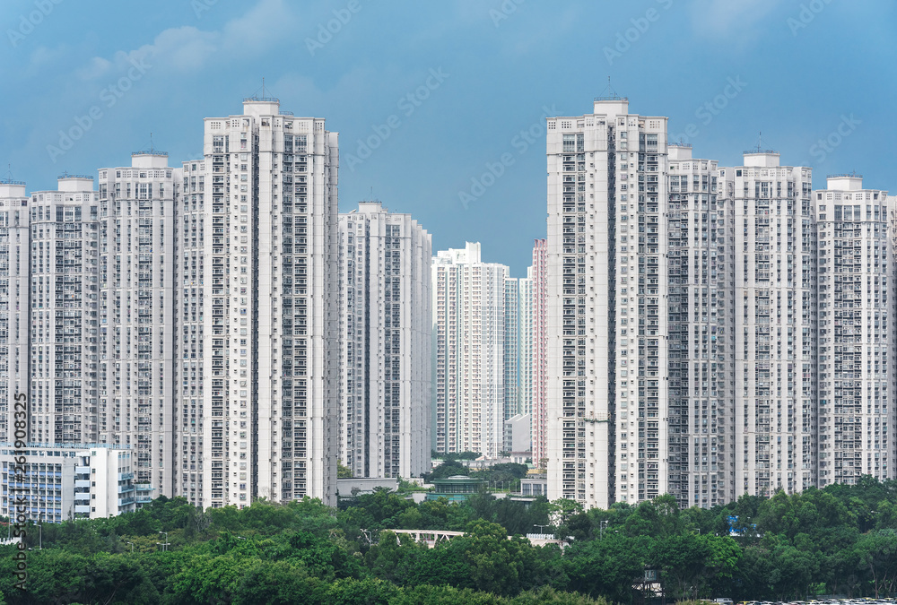 high rise residential building in Hong Kong city high rise residential building in Hong Kong city