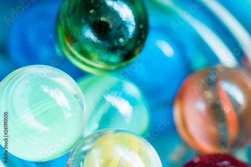 Beautiful colorful marbles