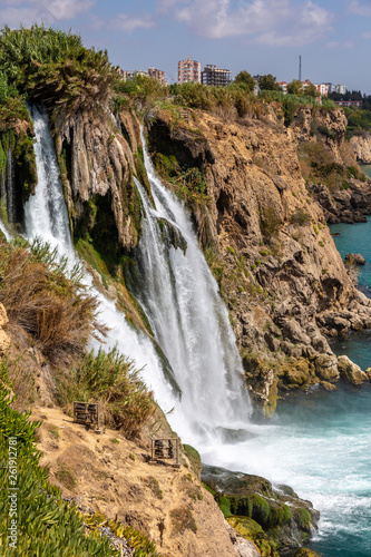 Waterfall on the sea
