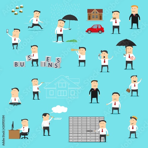 Businessman, office worker, manager or clerk