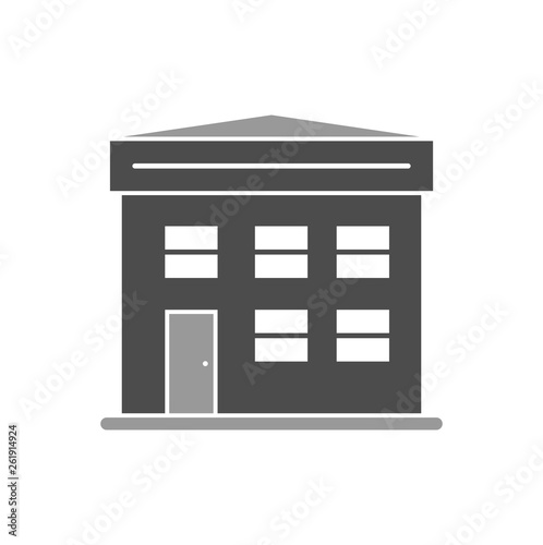 Building icon on background for graphic and web design. Simple vector sign. Internet concept symbol for website button or mobile app.