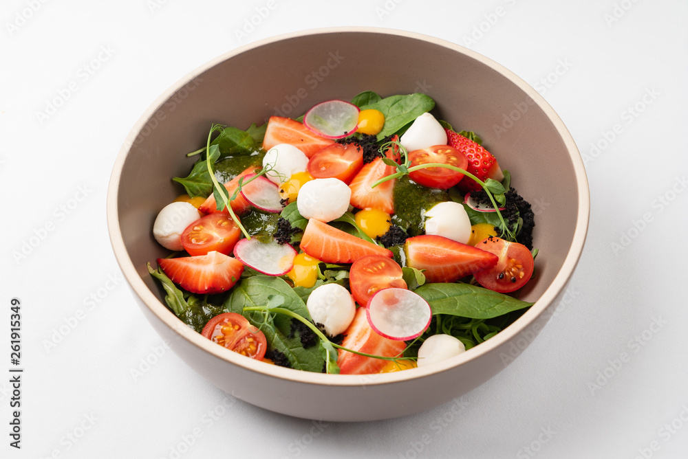 salad with strawberries and mozzarella salad with strawberries and mozzarella
