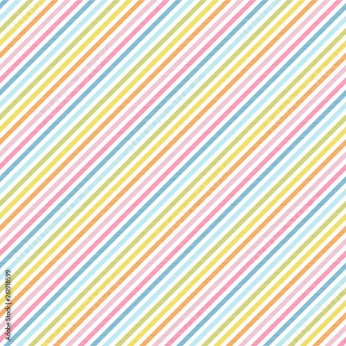 Rainbow stripes seamless pattern diagonal texture