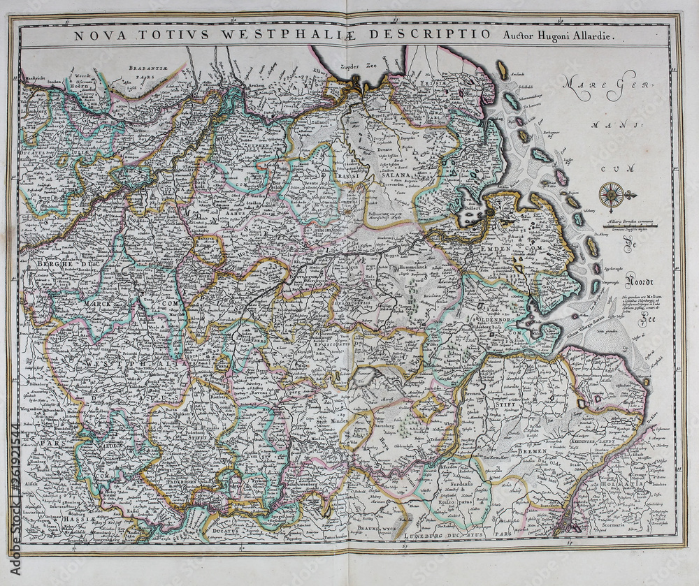 Fototapeta premium Old map