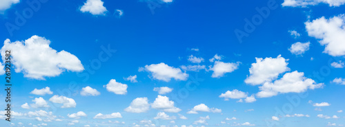 Beautiful blue sky and clouds natural background.