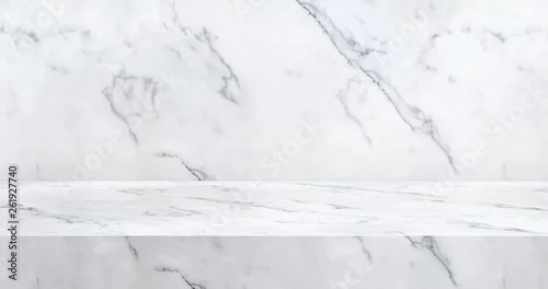 Obraz Luksusowy marmurowy stół, projekt 3d