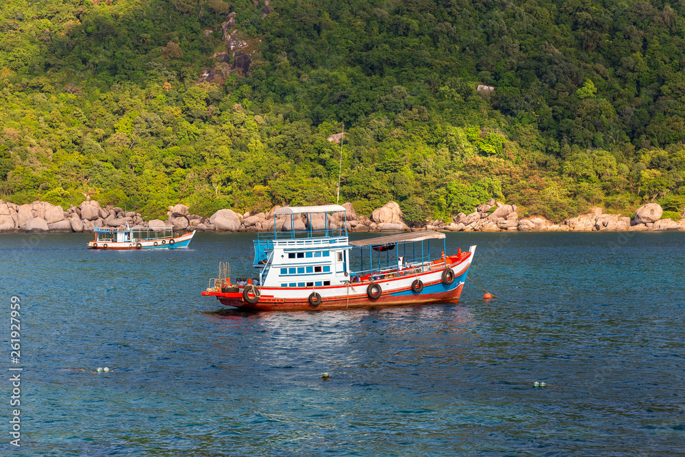 Fishing boat in Koh Tao,Thailand.