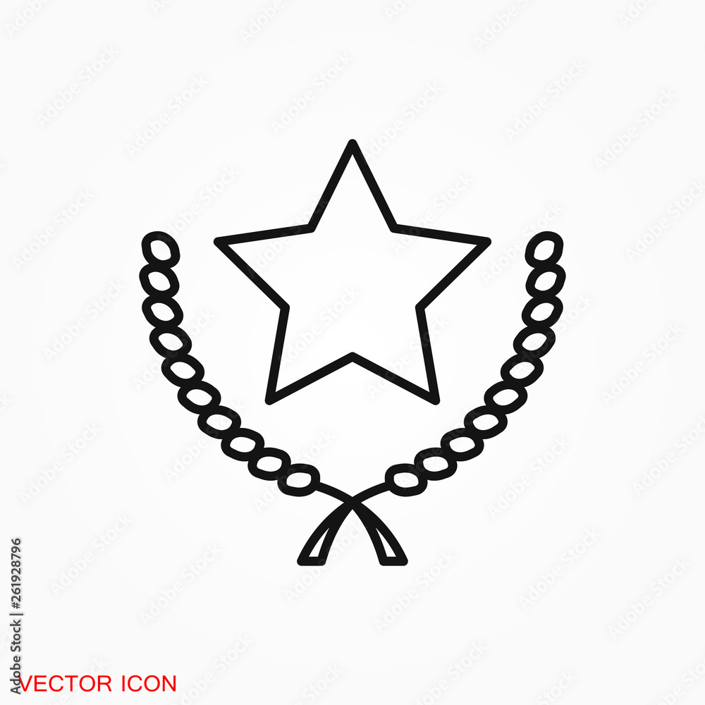 Prize icon vector sign symbol for design Prize icon vector sign symbol for design