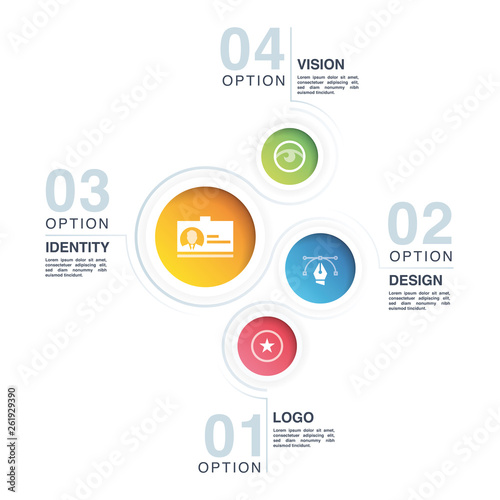 CORPORATE IDENTITY INFOGRAPHIC CONCEPT
