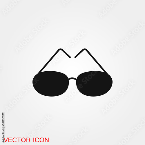 Sunglasses Icon vector sign symbol for design