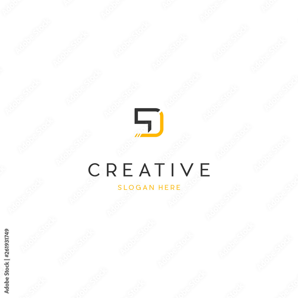 Alphabet letters icon logo SD or DS, Letter S D logo design. creative minimal monochrome monogram symbol. Alphabet letters icon logo SD or DS, Letter S D logo design. creative minimal monochrome monogram symbol.
