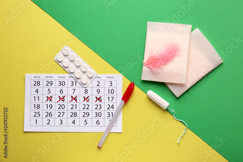 Menstrual calendar with fem...