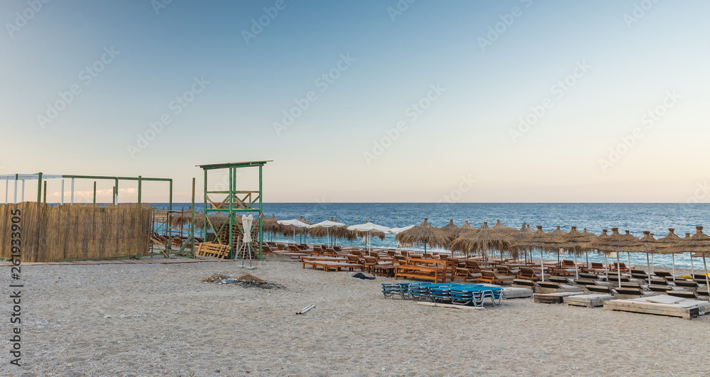 Dhermi beach in Albania