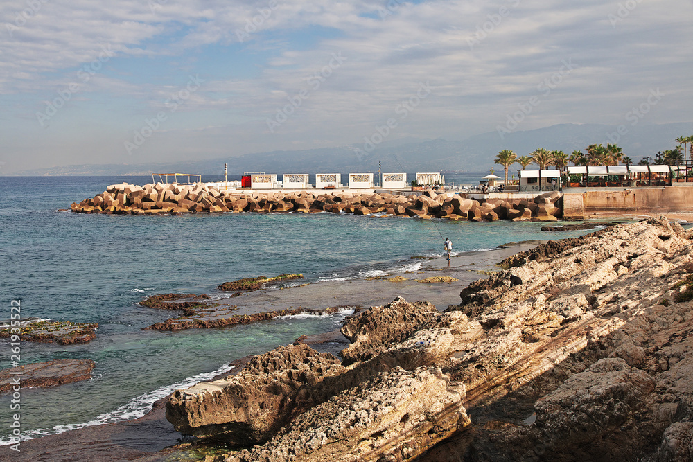 Beirut, Lebanon, Mediterranean sea