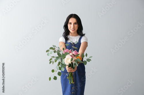 Portrait of beautiful woman...