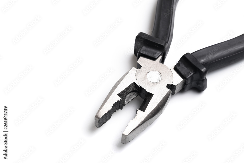 pliers tool isolated on white background pliers tool isolated on white background