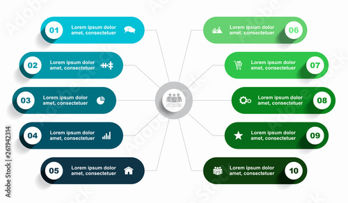 Infographic design template with place for your data. Vector illustration.